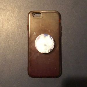 iPhone case with pop socket